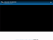 Tablet Screenshot of blackdiamondcoatings.com